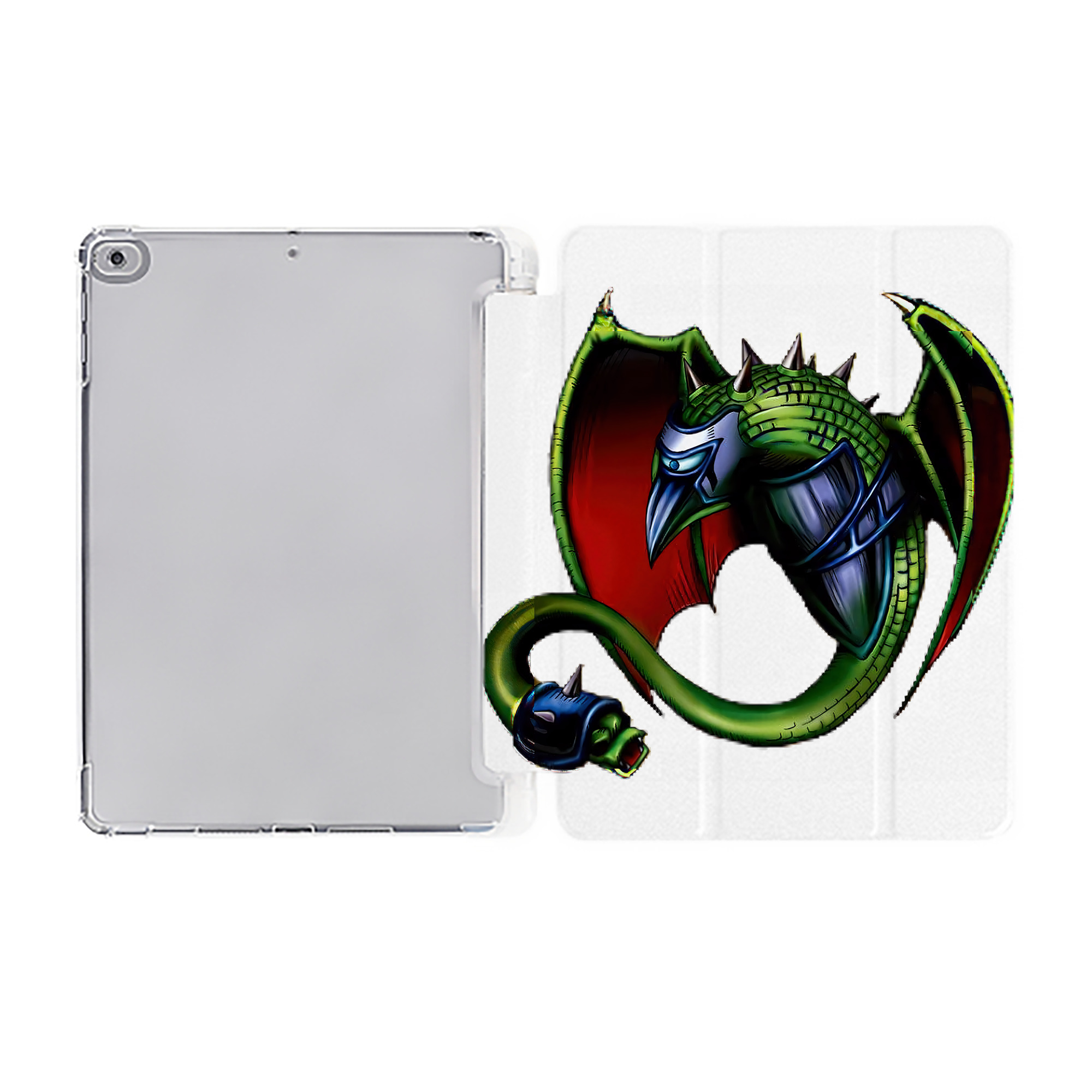 （画像用） 遊☆戯☆王 Yu-Gi-Oh! IPad ケース ペン収納付き 三つ折りスタンド PUレザー×シリコン 対応機種9.5/10.5/10.9インチ